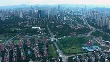 4k航拍重庆内环快速密集车流交通视频的预览图